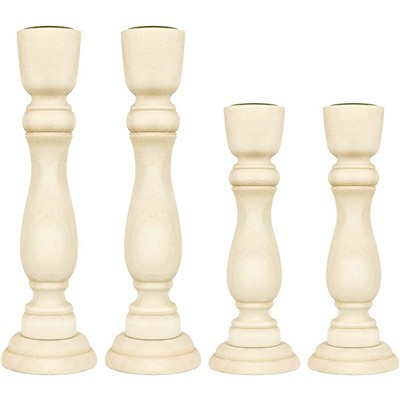 شمع گیرهای چوبی کوچک ناتمام